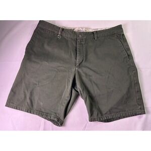 Nike Golf Modern Fit Shorts Mens 36 Green Olive Chino Standard Flat Front Cotton